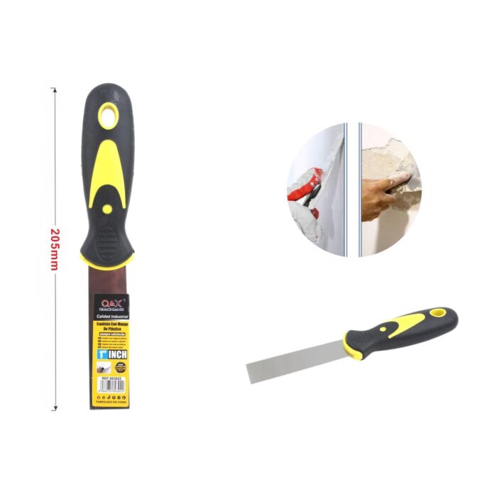 62968504 Espátula con mango de plástico amarillo y negro 0.7 mm 1Pulgada - Imagen 2