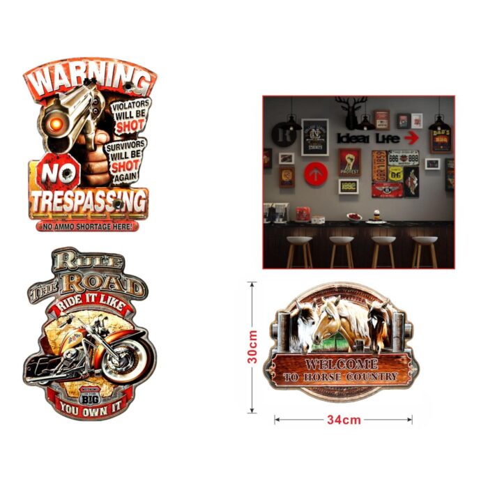 62704719 Cuadro de hojalata decorativo con diseño exclusivo (modelos 337, 338, 339, 343) - Imagen 2