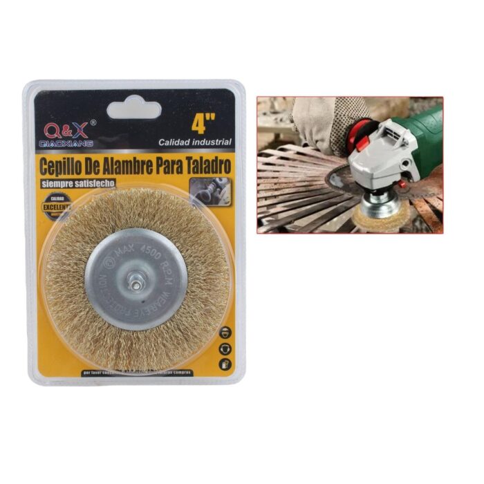 62352428 Cepillo De Alambre Curvo Plano De 4Pulgada - Imagen 1