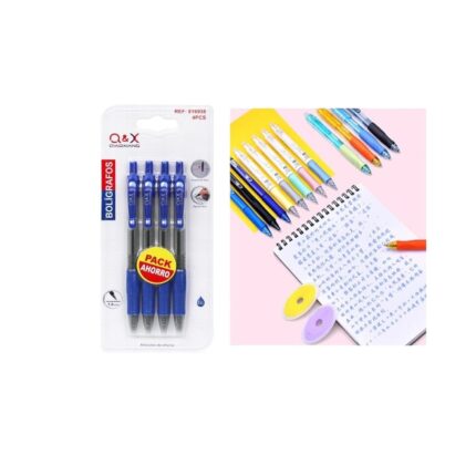 2510-1 Bol¨ªgrafo Succi¨®n Total Azul 4Uds