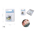 Anzuelo con plomo en forma de pez, con alambre y lentejuela integrada 7 g - Imagen 2