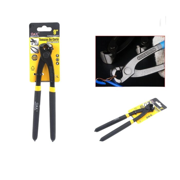 62352310 Alicates Para Sujetar Cables Pulidos Negros De 9 Pulgadas Mango De Pl¨¢stico Ba?ado En Dos Colores - Imagen 1
