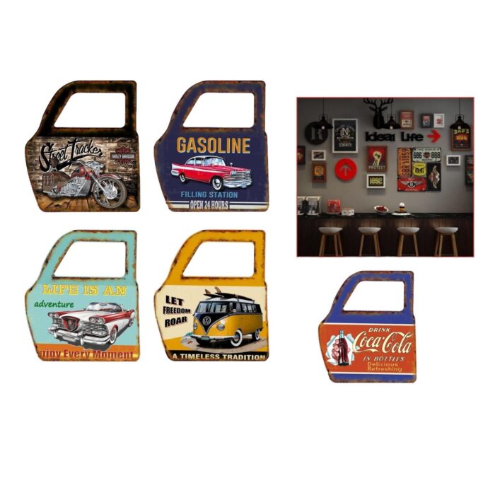 Pintura Hojalata Puerta Coche+Espejo 30X35 - Imagen 1