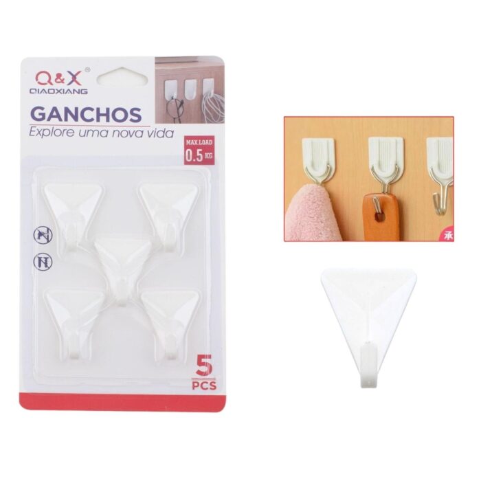 62337294 M-00412-N Gancho Adhesivo Triangular 5Uds - Imagen 1