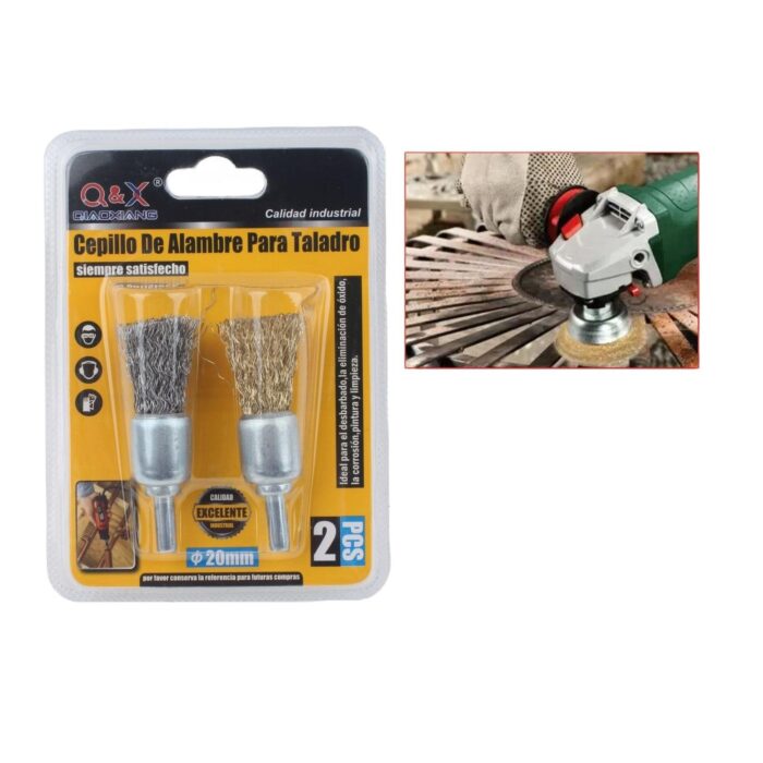 2 Cepillos De Alambre De 20 Mm. - Imagen 1