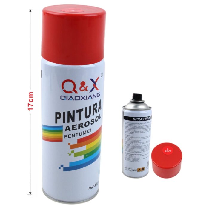 Pintura en aerosol para manos 280g Rojo 6# - Imagen 2