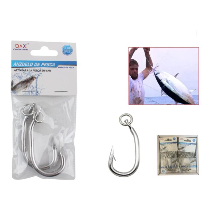 Anzuelo De Pesca En El Mar 3.6# 2 Piezas - Imagen 1