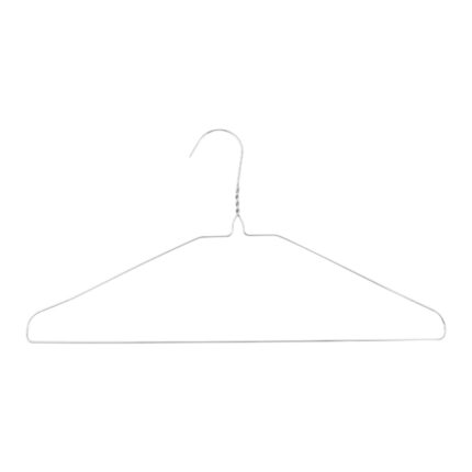 Perchas de alambre galvanizado con gancho torcido 10 pcs 40 cm