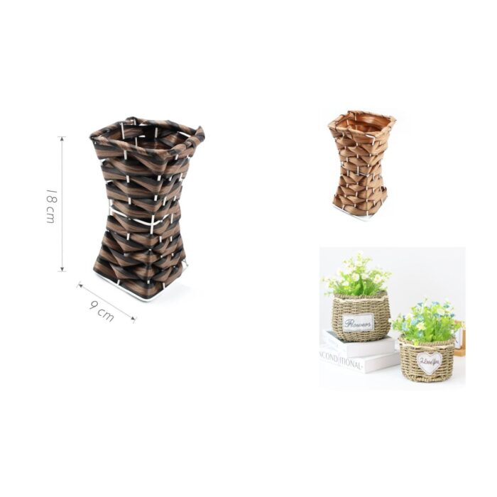 62703944 Canasto de mimbre para bicicleta 8 x 17 cm - Imagen 2