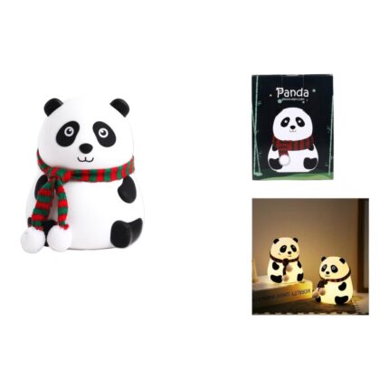 Lampara De Silicona Panda Diferentes Tono de Luz