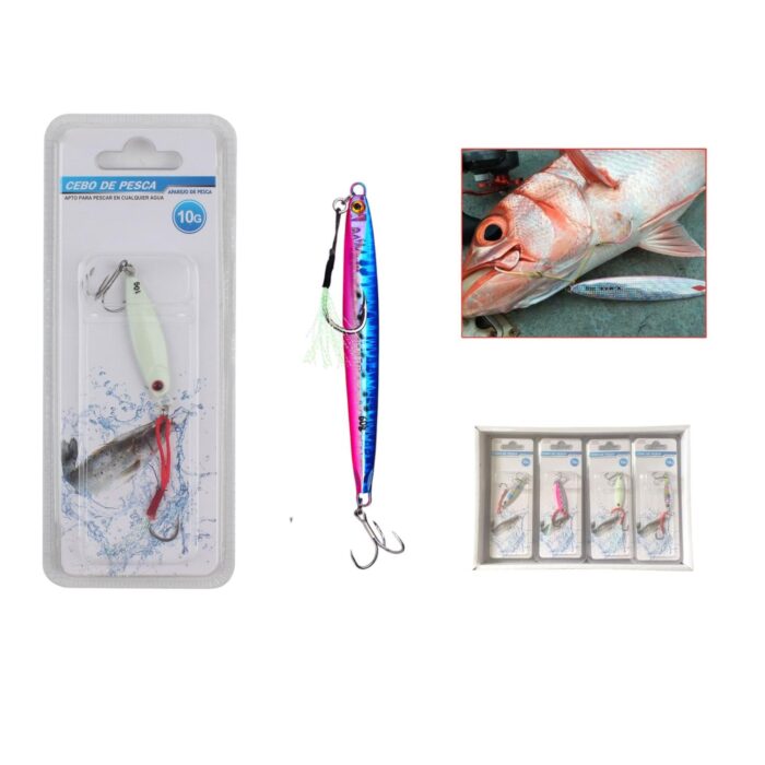 (Juguete artificial) Plomo de pesca 1004-10G con triple gancho - Imagen 2