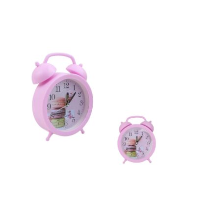 Reloj Despertador 13 Diametro Fondo Pastelitos