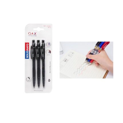 2920-1 Bol¨ªgrafo Simple De Succi¨®n Completa 1,0 Mm 3 Piezas Negro