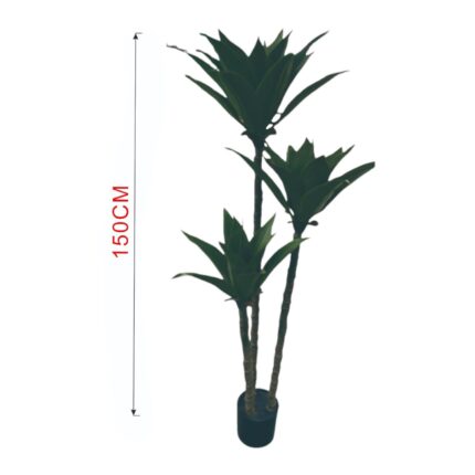 Planta Verde Simulada De Aloe Vera De 3 Polos (Sin Chasis) De 1,5M