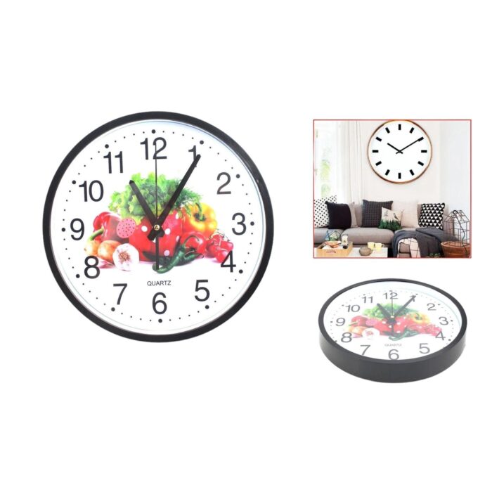 60364872 Reloj De Pared Circular 30 Cm Con Dise?O De Frutas - Imagen 1