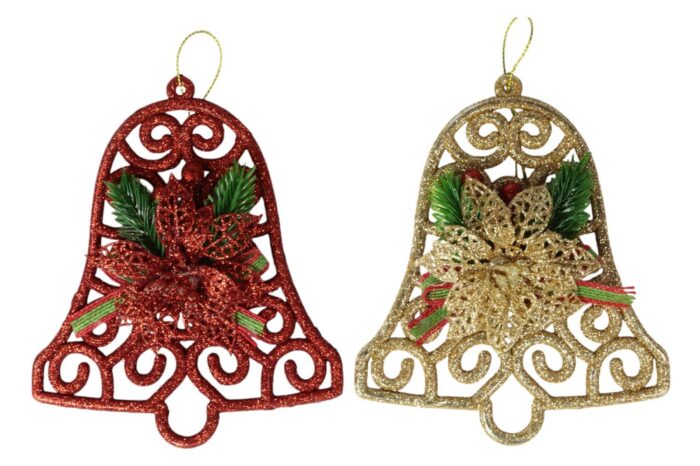 62350397 Colgante Campana Navideña 14cm Para Decoración Festiva - Imagen 1