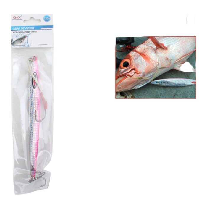 Pez De Plomo 1008-120G Con Anzuelo De Tres Garras - Imagen 1