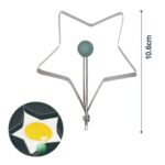 Molde para huevo frito en forma de estrella de acero inoxidable 430 - Imagen 3