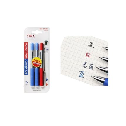 Pack De 3 Boligrafoz Tinta Liquida