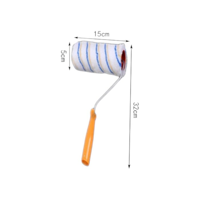 Cepillo Giratorio De Tiras Azules Y Amarillas De 6 Pulgadas Con Mango Azul - Imagen 2