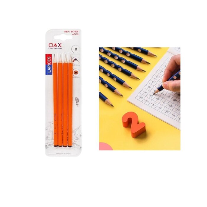62956209 Pack 4 Lapices Grafito B - Imagen 1
