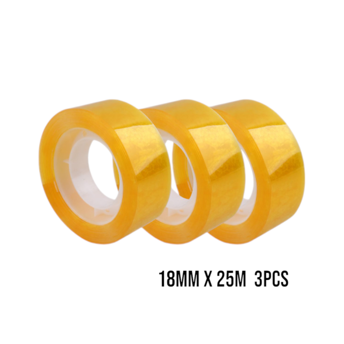 62343285 3 piezas de cinta adhesiva pequeña dorada 1.8cm x 25m (4 mil) - Imagen 1
