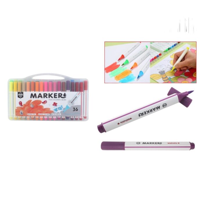 Caja Pp 36 Bol¨ªgrafos Acuarelables De Colores. - Imagen 1