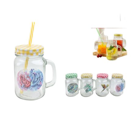 Cubierta De Rejilla Half Flying Bird No. 5 + Pajita 10,5 (7,7)*13,4 Cm/500 Ml