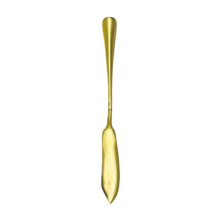 Cuchillo para pescado con mango redondo dorado 3PCS