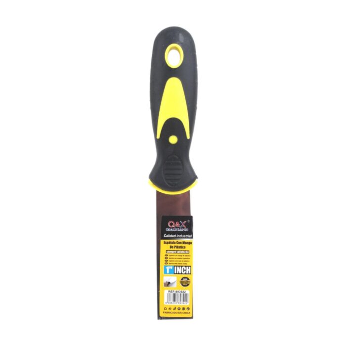 62968503 Espátula con mango de plástico amarillo y negro 0.7 mm 1Pulgada - Imagen 1