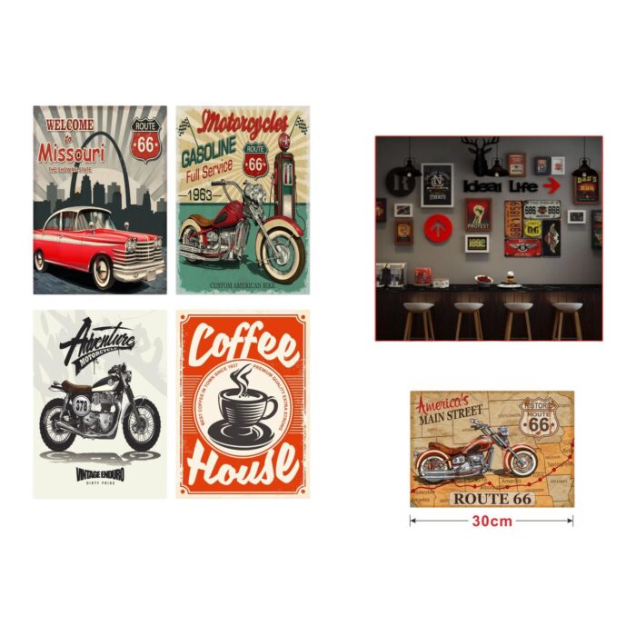 62704705 Cuadro de hojalata con diseño de ondas delicadas 20*30 cm - Imagen 2