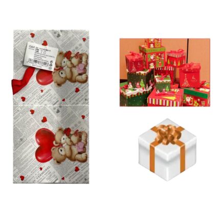 5050* Caja Regalo Oso Plegable Peque?a