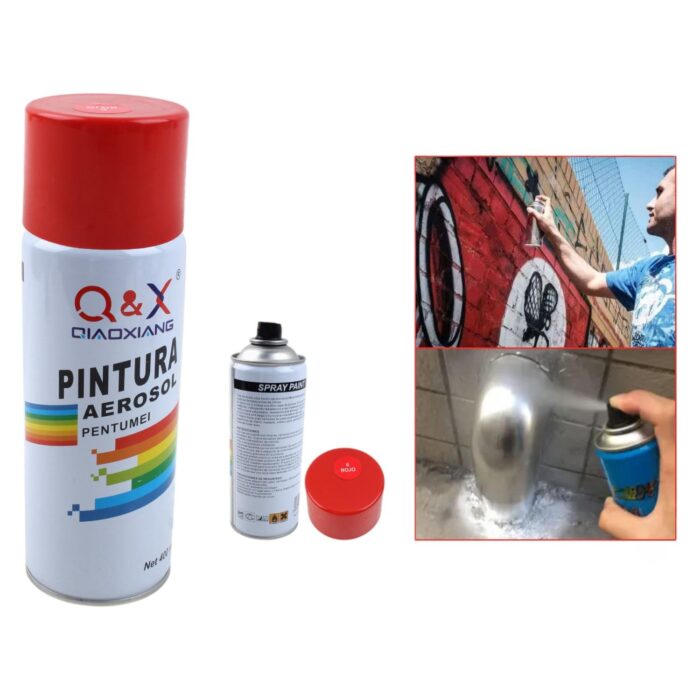 Pintura en aerosol para manos 280g Rojo 6# - Imagen 1