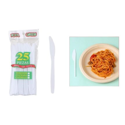 6# Cuchillo Blanco 25Pcs