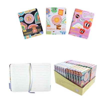BG10549A7-1-4 - Cuaderno de tapa dura 10.5 x 7.5 cm