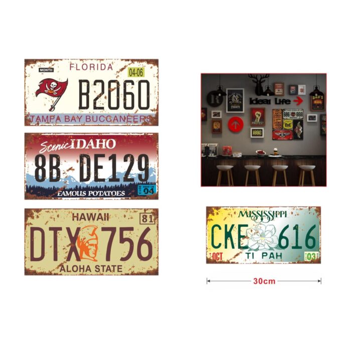 62704691 Cuadro de hojalata decorativo 30x15 cm - Imagen 2