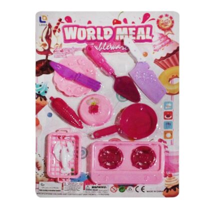 Set De Juego De Cocinar Rosado Ni?a