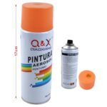 Pintura en aerosol manual 280g naranja fluorescente 1011# - Imagen 2