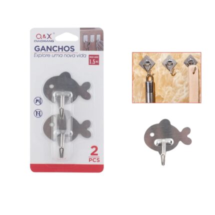 Xy-00843-N Pescado De Acero Inoxidable Paquete De 2