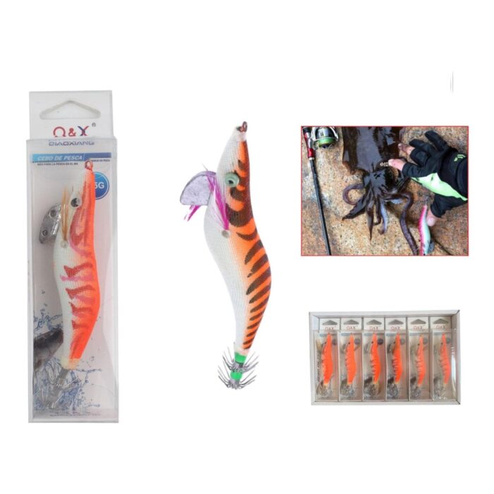 62353282 Cebo Madera Camarones Luminoso Naranja 2.5G - Imagen 1