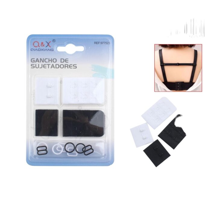 62351941 Conjunto De Sujetador Color Mixto Blanco Y Negro - Imagen 1