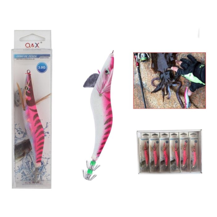 Cebo Madera Camar¨®n Cl¨¢sico Rosa Rojo 3.0G - Imagen 1