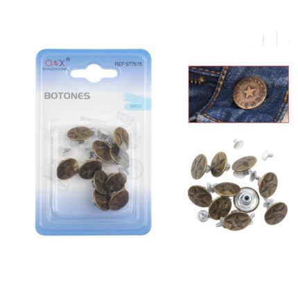 Bot¨®n De Mezclilla 10Pcs