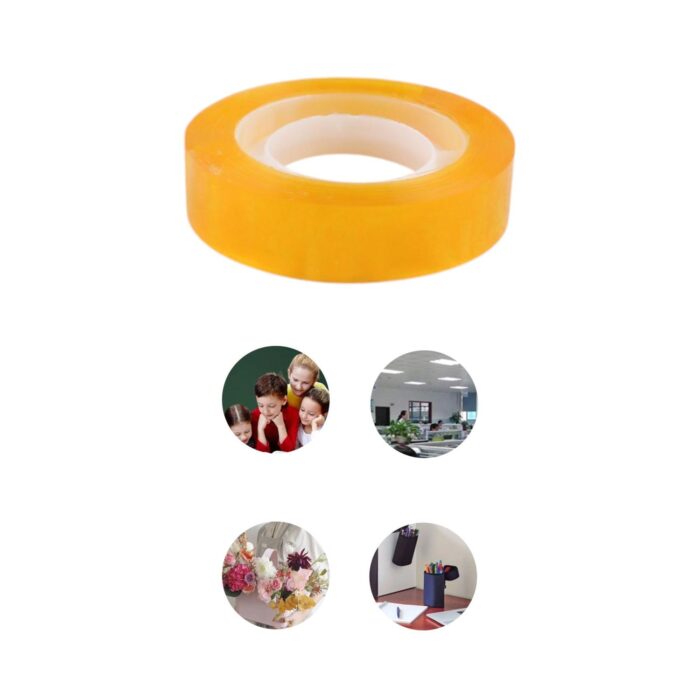 62343251 Cinta adhesiva amarilla 1.8cm x 30y (8 piezas por tubo) - Imagen 2