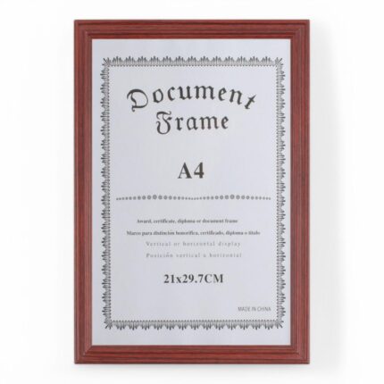 Marco Certificado Diplomas y Retrato de Tamano A4 (21x29.7)cm