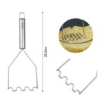 TXM29-69 Prensa para papas en forma de linea con mango ovalado 25.2X10.2CM - Imagen 3