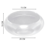 Pecera de Vidrio 20cm - Imagen 2