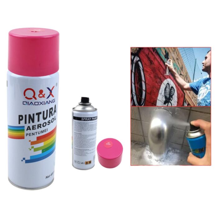 Pintura en aerosol para manos 280g Rosa 30# - Imagen 1