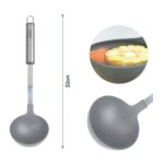 TXM-W06 Cucharon de sopa de nylon con mango ovalado 32X9CM - Imagen 3