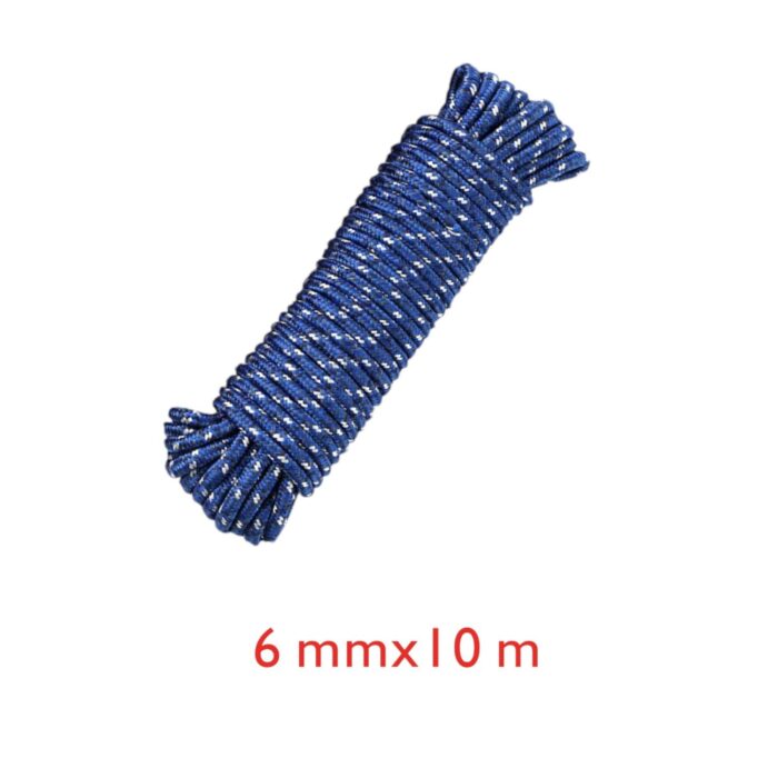 Cuerda de colgar ropa PE 6MM*10M con gancho azul modelo 54150 - Imagen 3